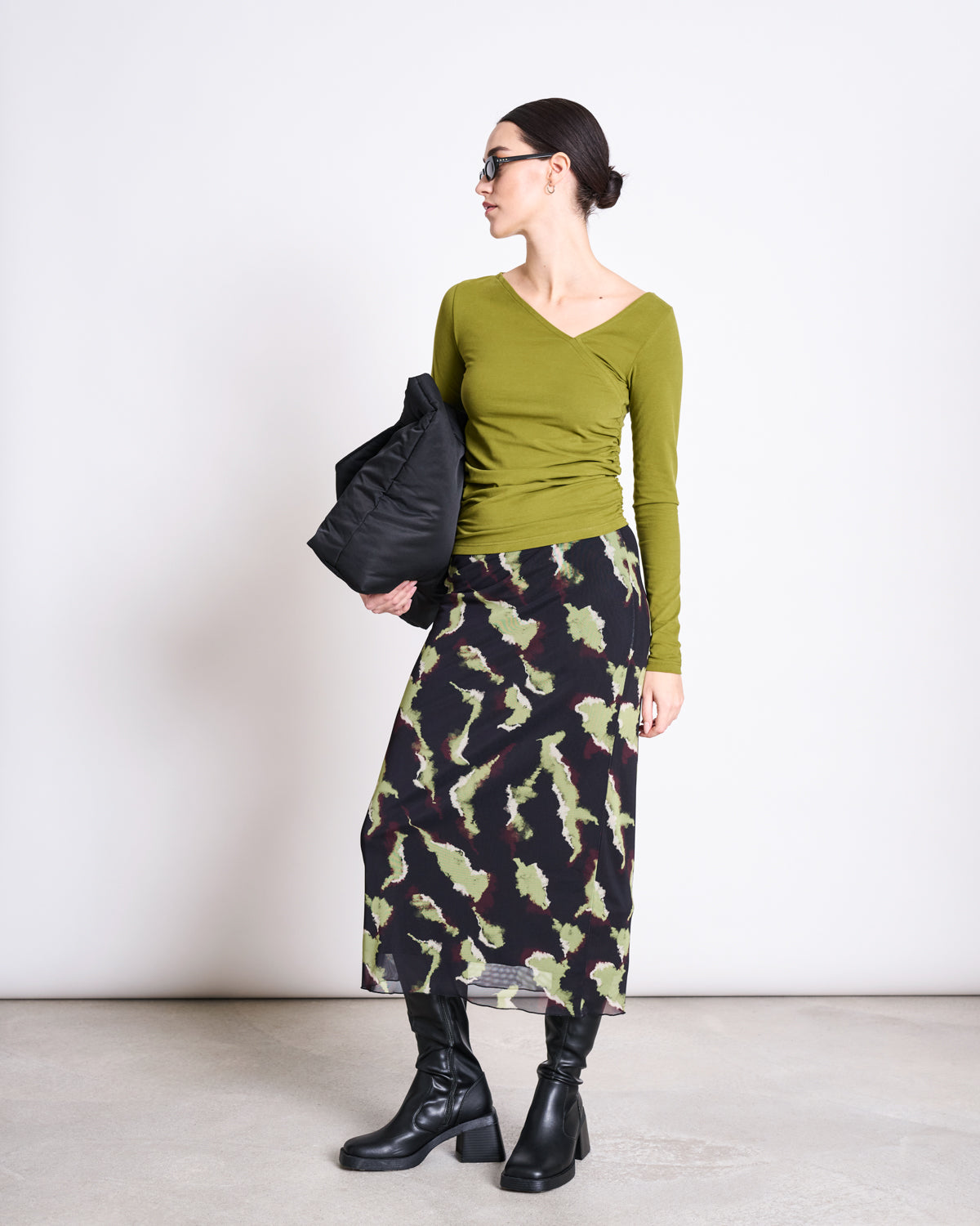 Mesh Maxi Skirt SMUK