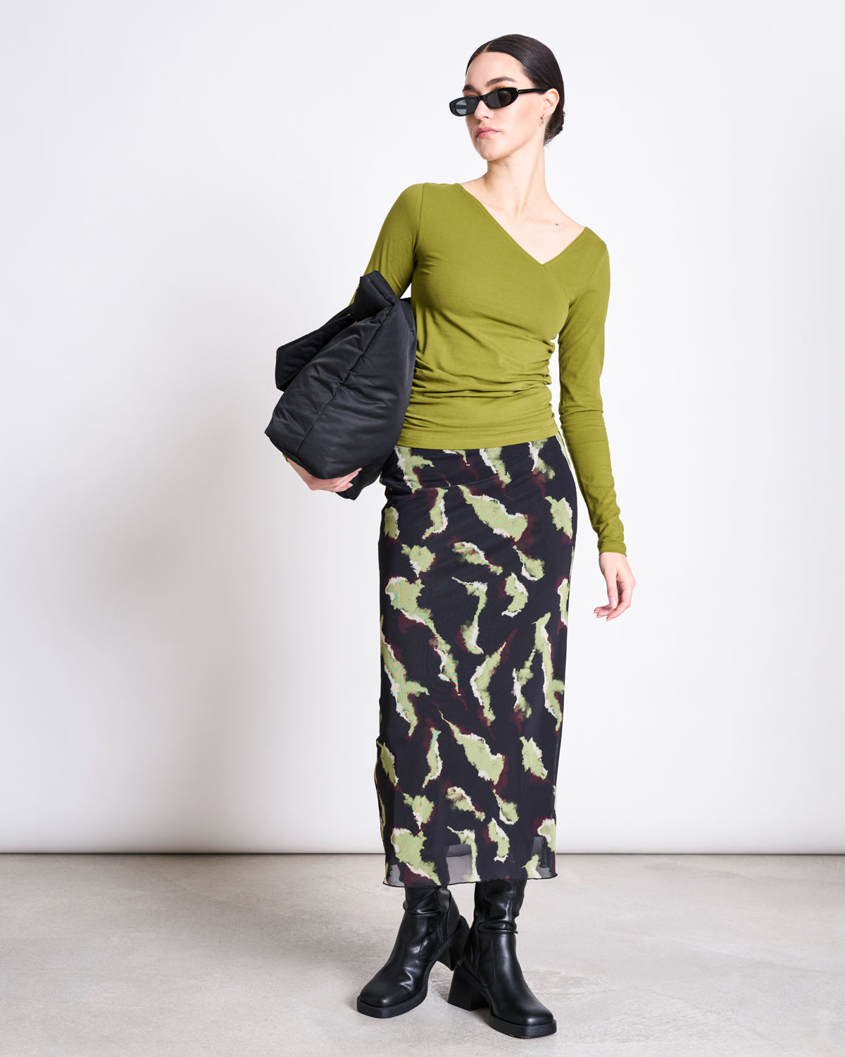 Mesh Maxi Skirt SMUK