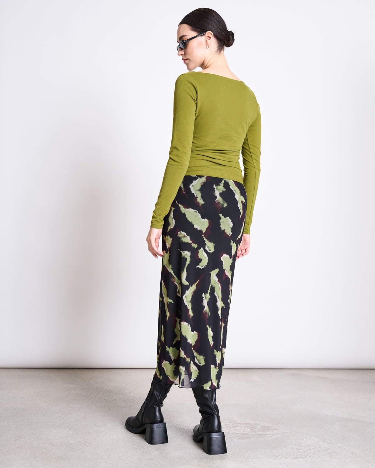 Mesh Maxi Skirt SMUK