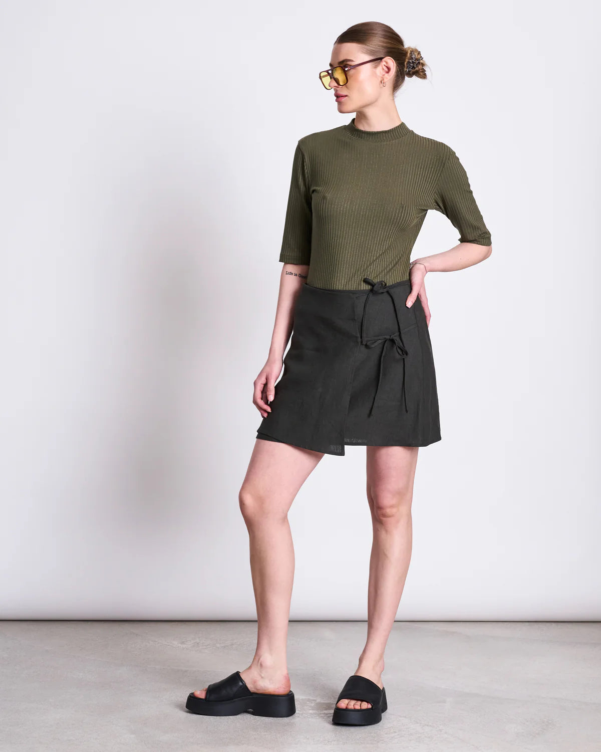 Linen Tie Skirt KYS