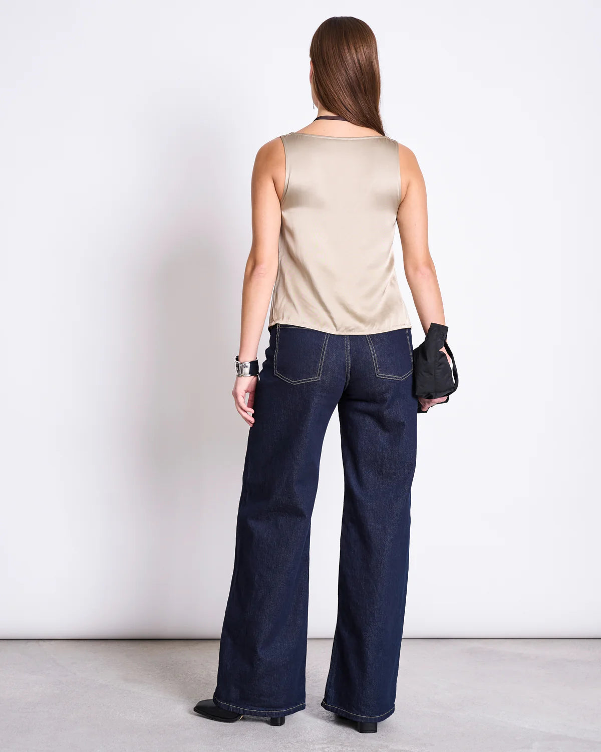 Ruflled V-Neck Top TALARA