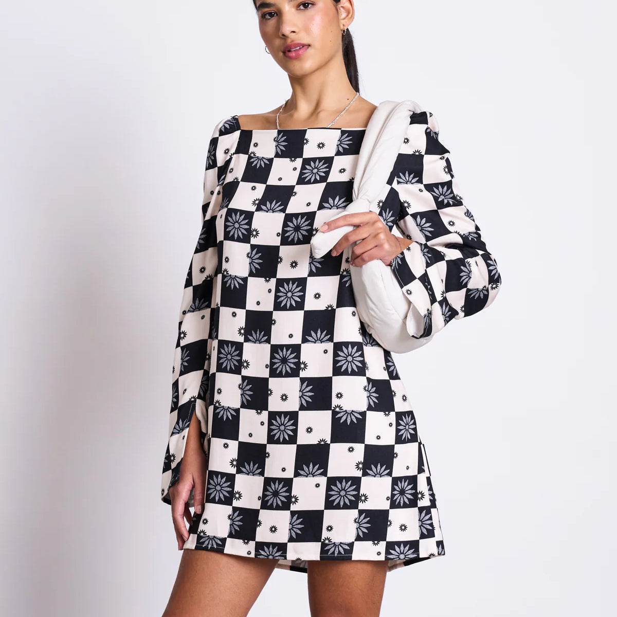 Square Neck Mini Dress GLAD