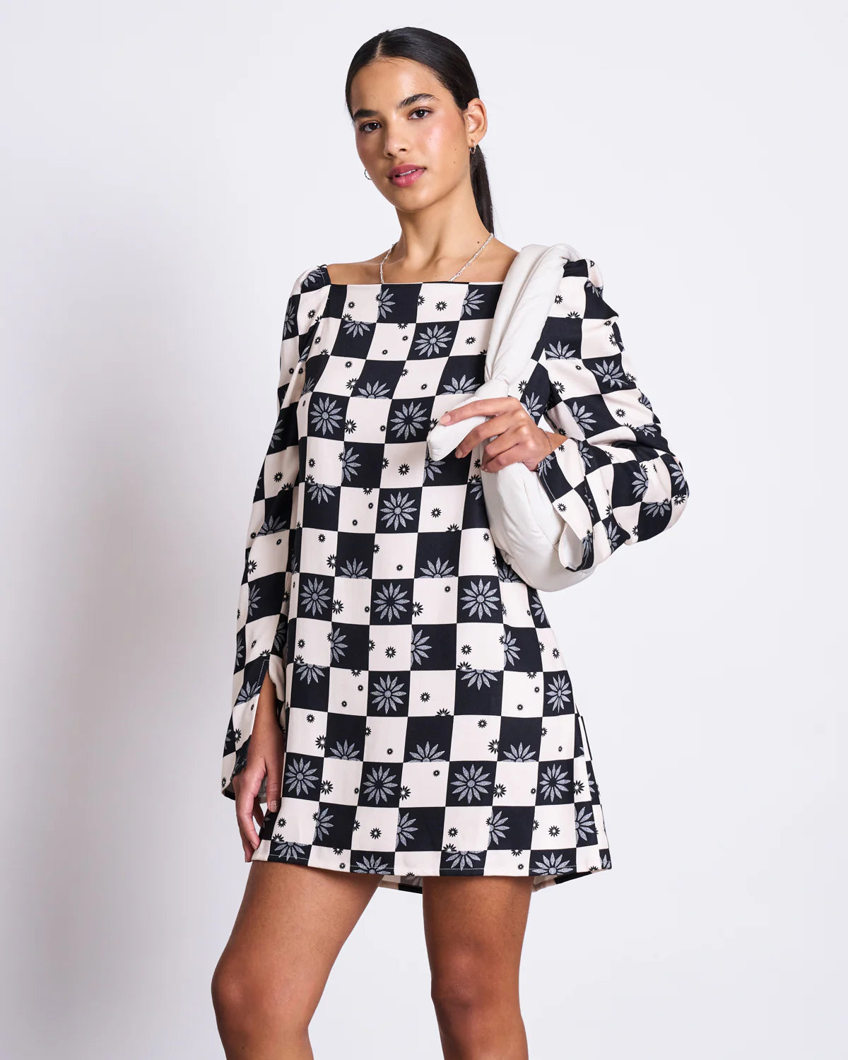 Square Neck Mini Dress GLAD