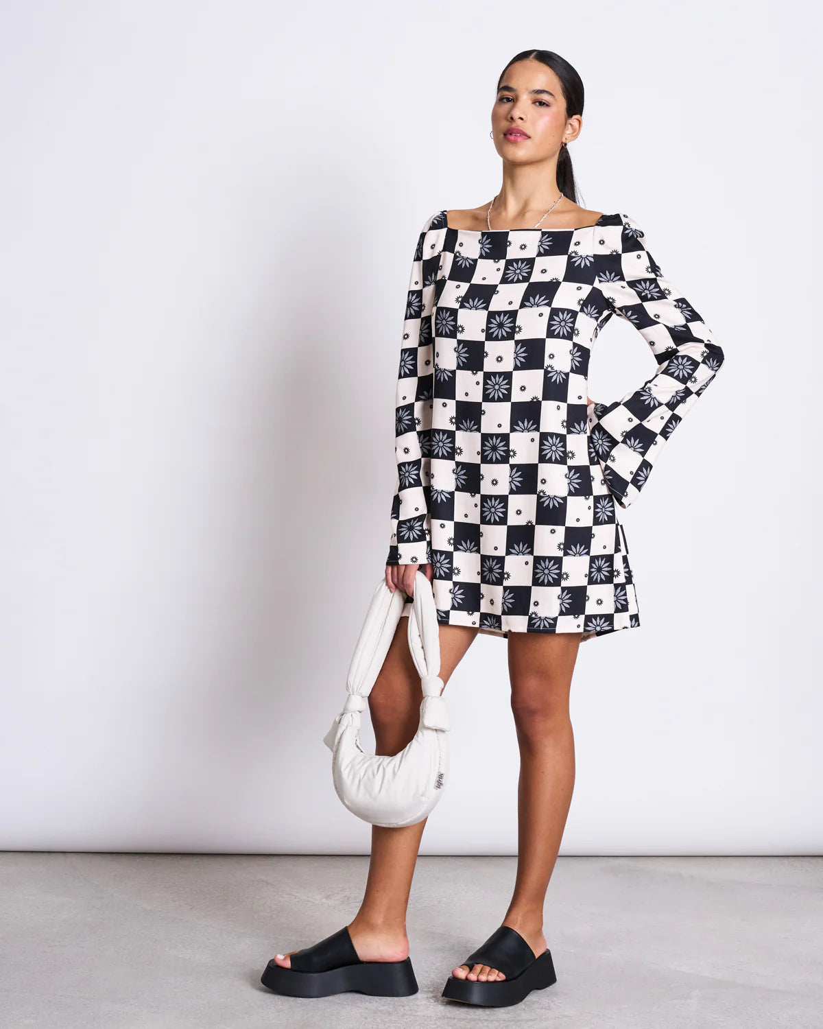 Square Neck Mini Dress GLAD