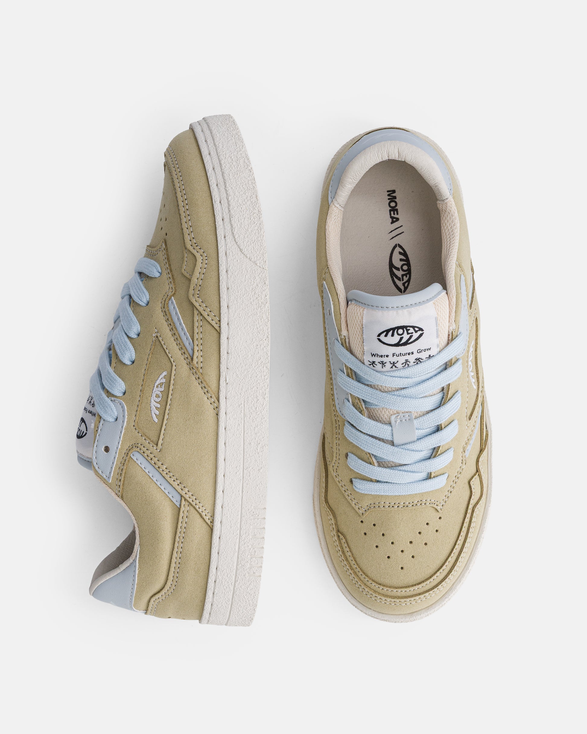 ORIGIN LOW - Aloe Suede & Blue