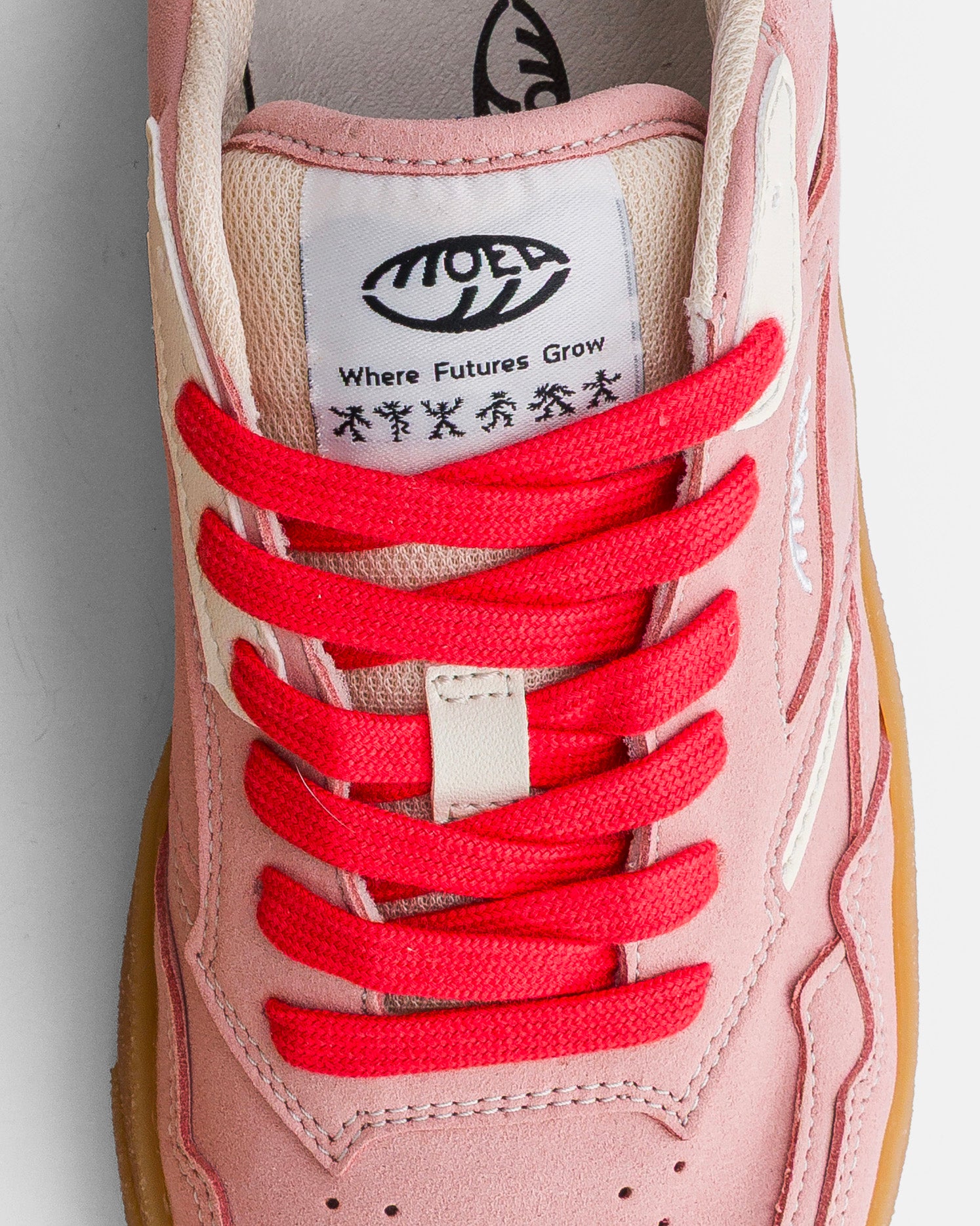 ORIGIN LOW - Pink Suede & Beige