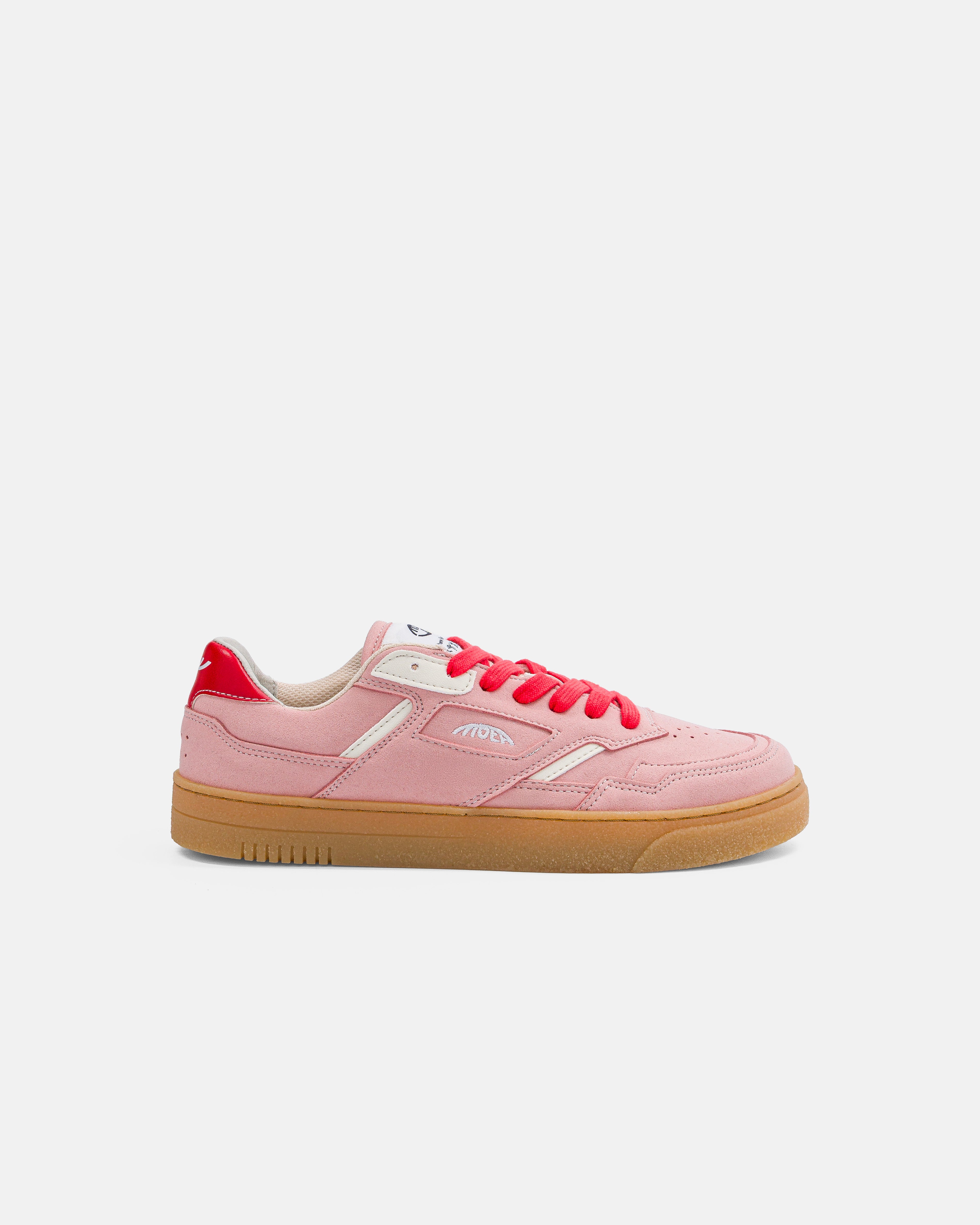 ORIGIN LOW - Pink Suede & Beige