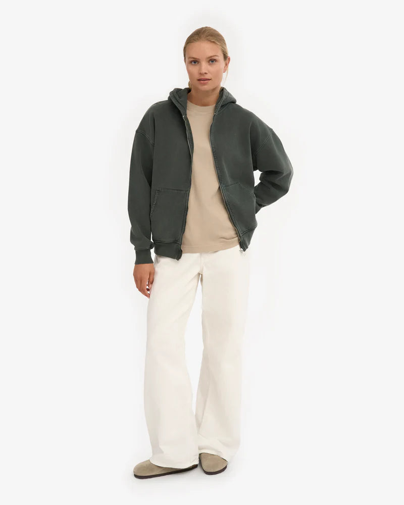 Organic Oversized Zip Hood
