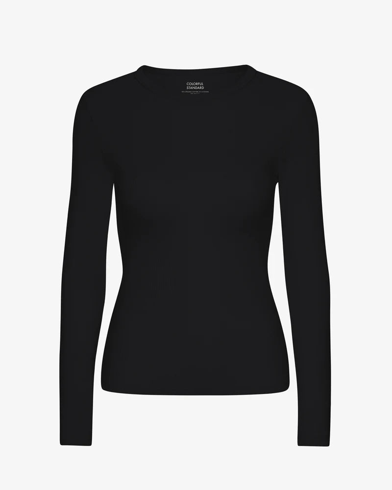Women Organic Rib LS T-Shirt