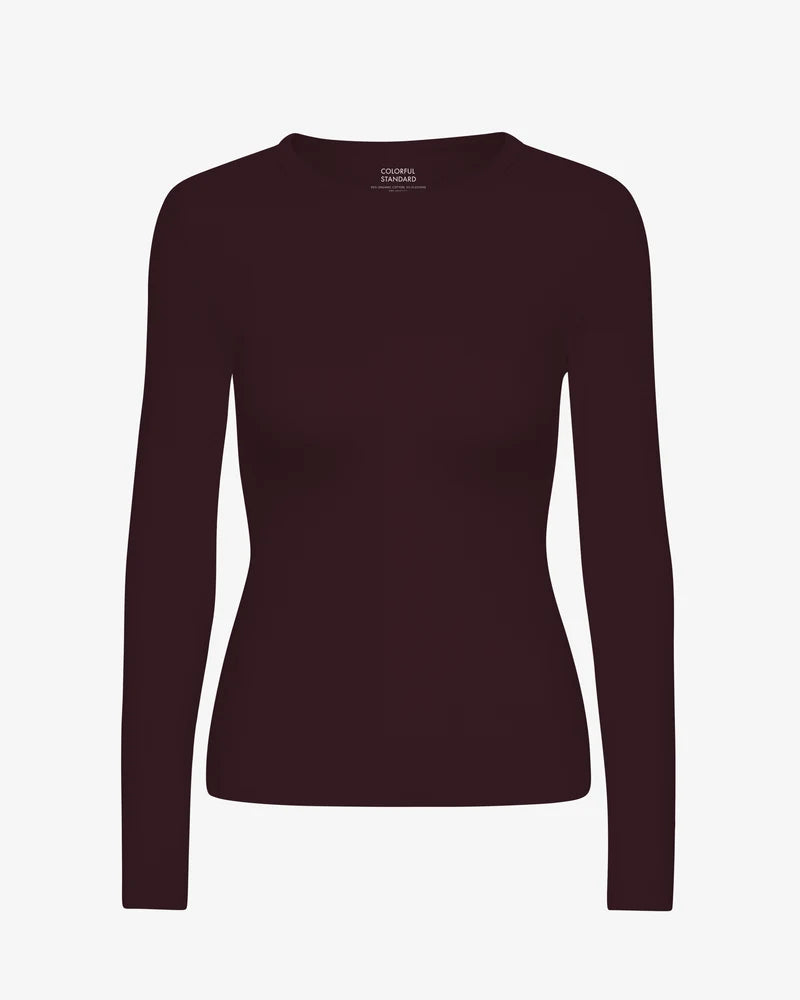 Women Organic Rib LS T-Shirt