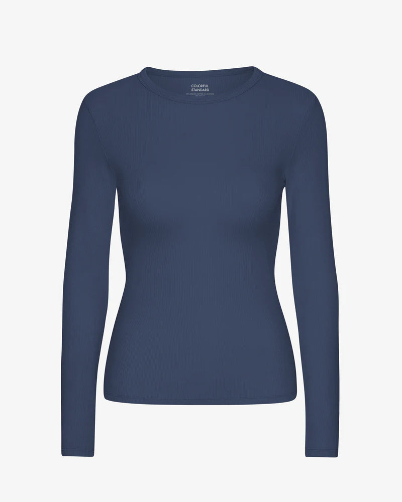 Women Organic Rib LS T-Shirt