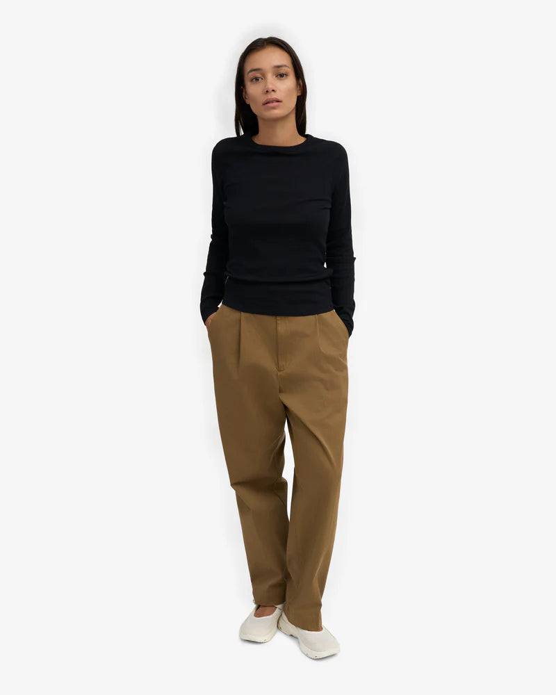Women Organic Rib LS T-Shirt