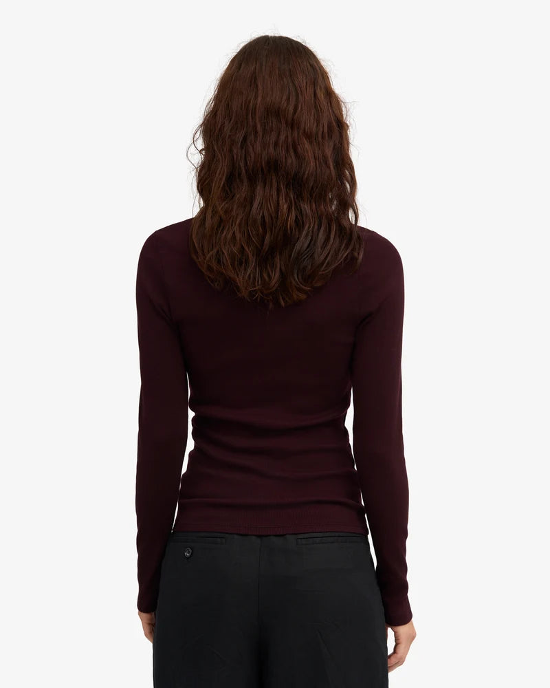 Women Organic Rib LS T-Shirt