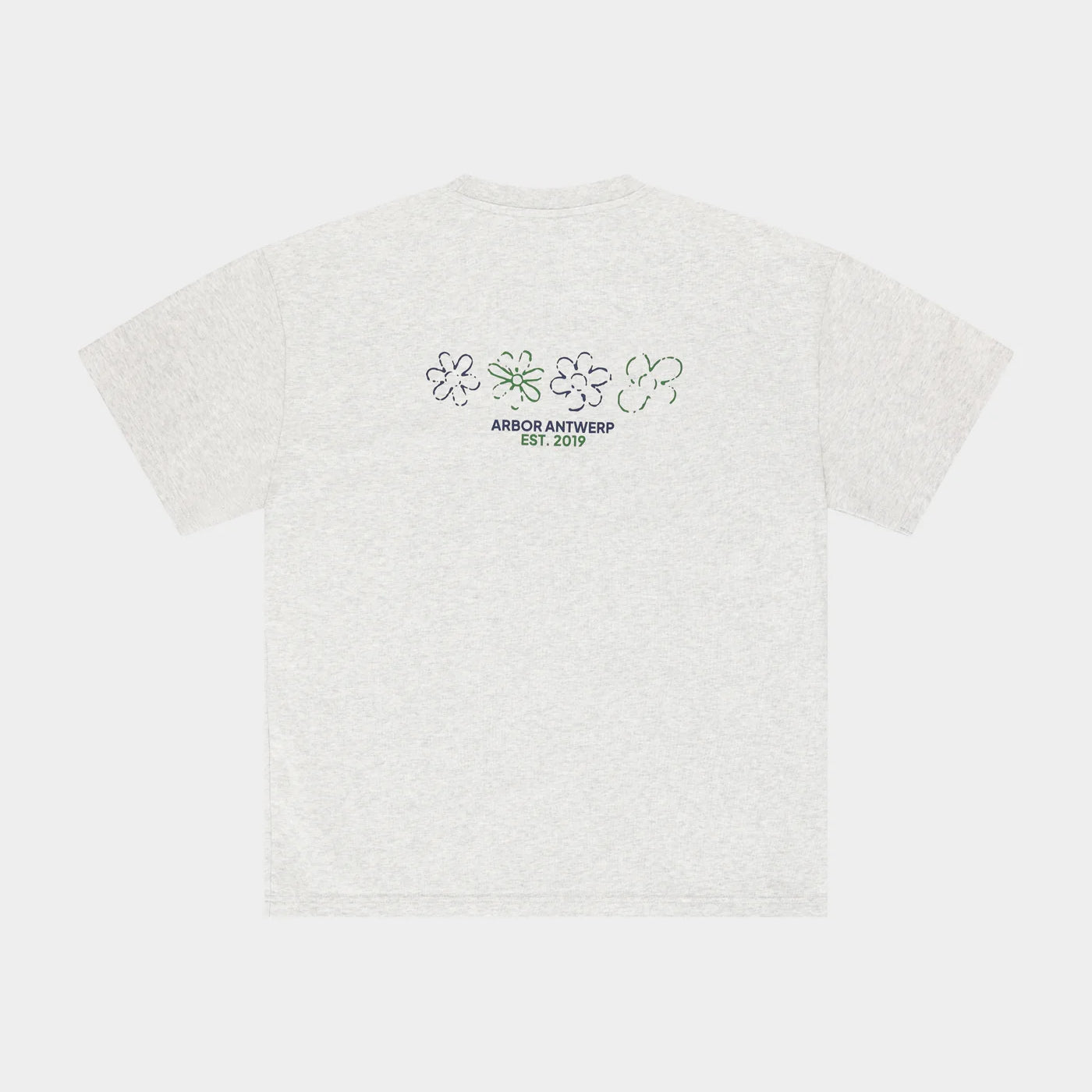 Flower Quartet T-shirt Blue