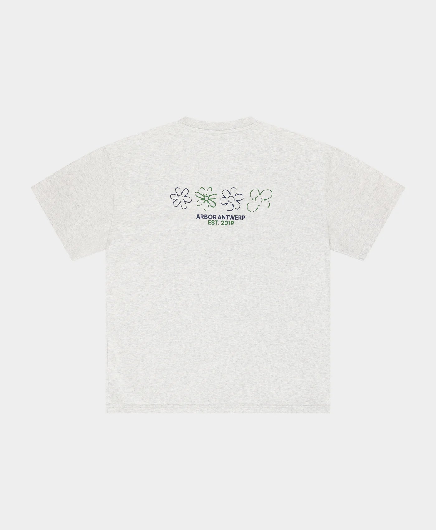 Flower Quartet T-shirt Blue