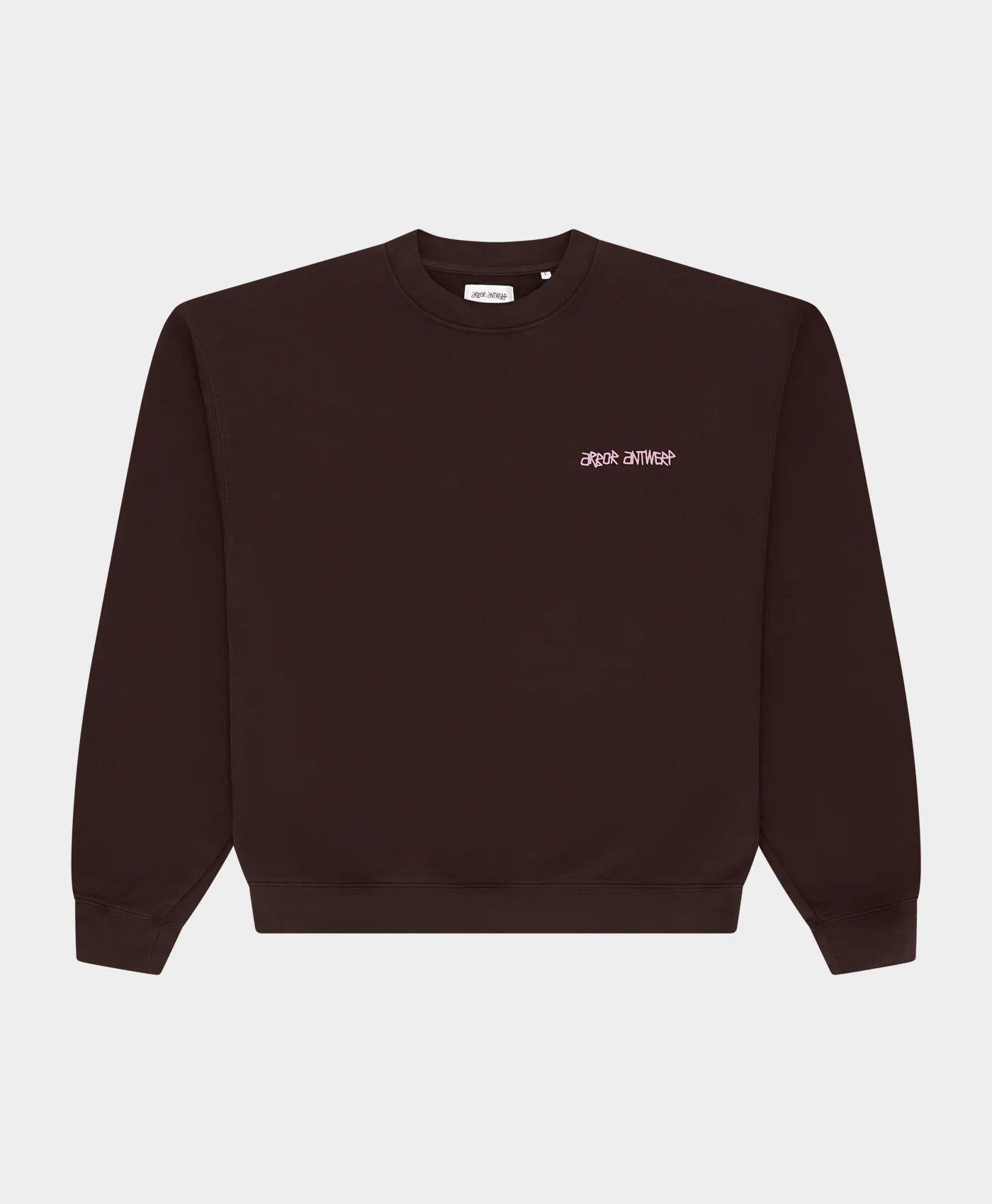 Line Flower Crewneck Brown