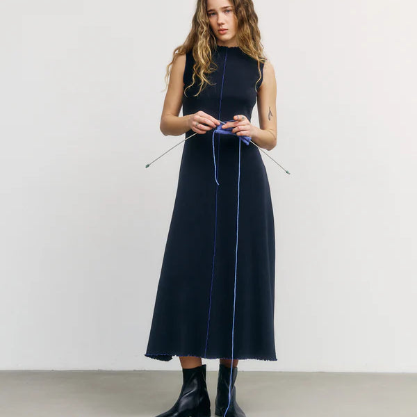 Pin-Tucked Dress