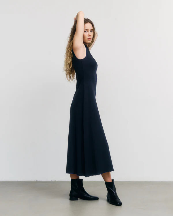 Pin-Tucked Dress