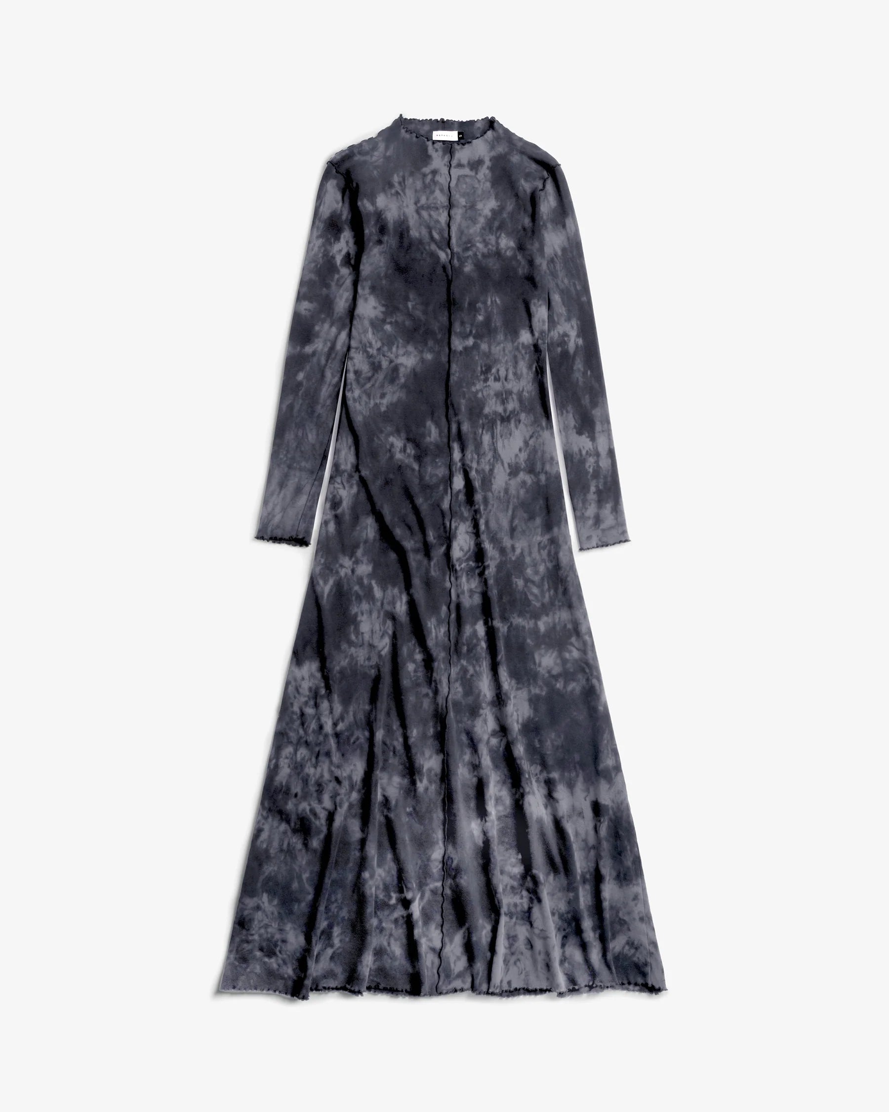 Pin-Tucked Long-Sleeve Dress