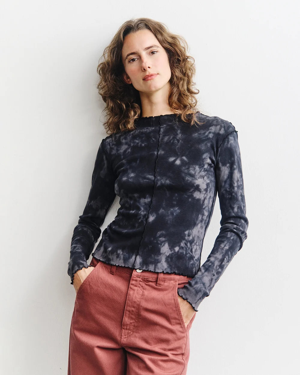 Pin-Tucked Longsleeve