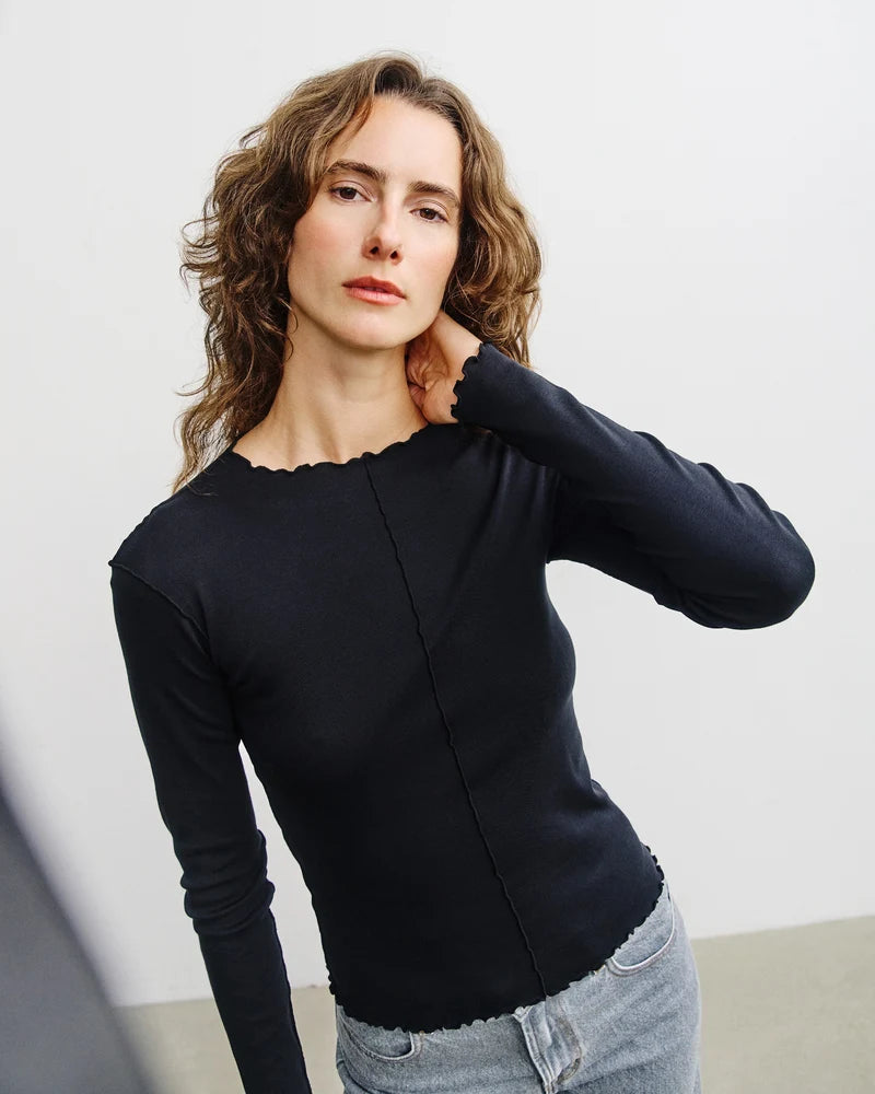 Pin-Tucked Longsleeve