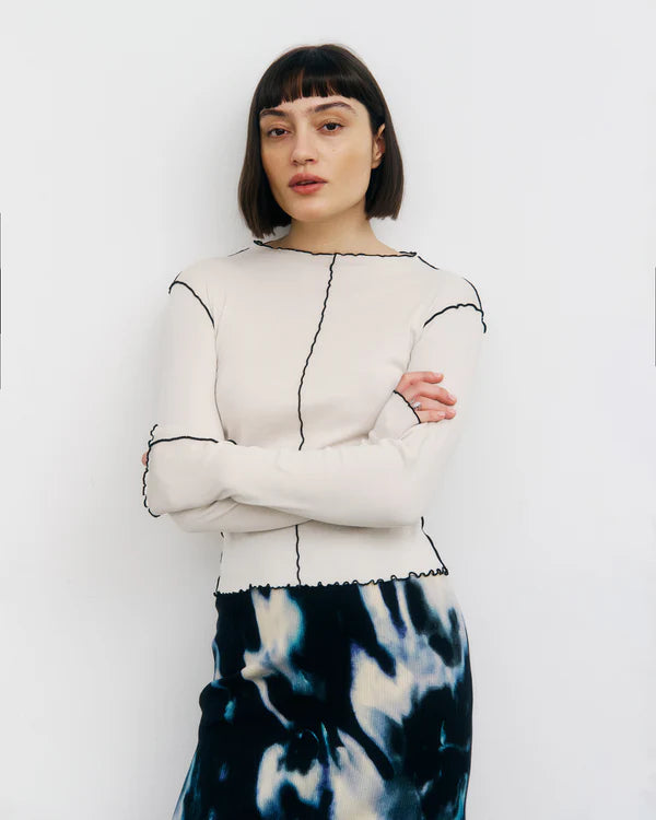 Pin-Tucked Longsleeve