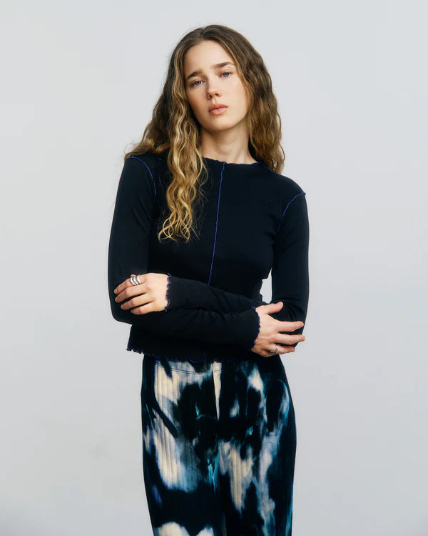 Pin-Tucked Longsleeve