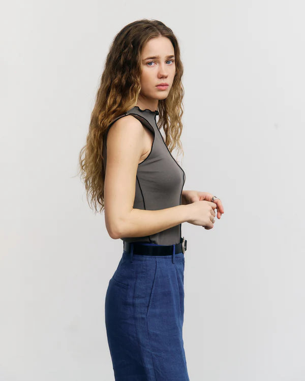 Pin-Tucked Top