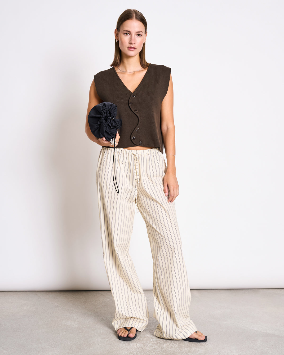 Wavy Knit Vest CORYL