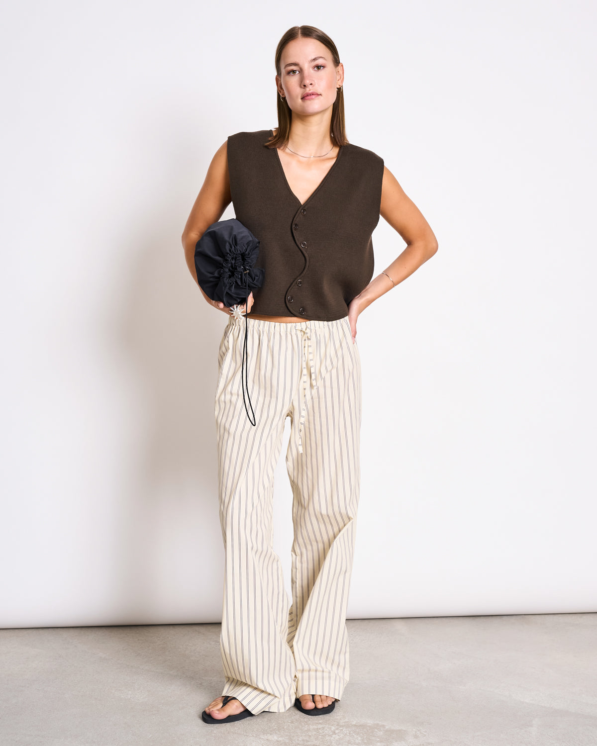 Wavy Knit Vest CORYL