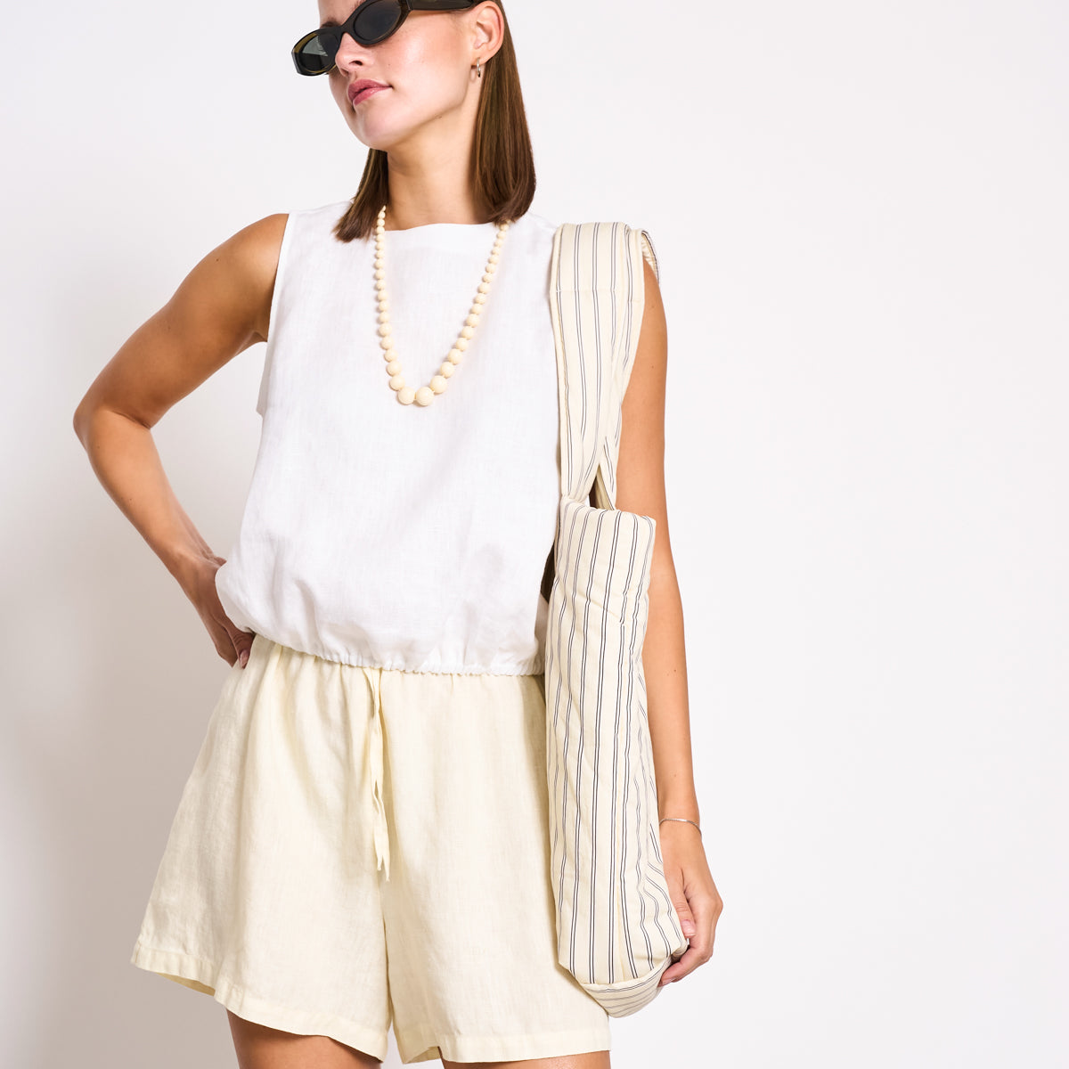 Linen Drawstring Shorts MARUM