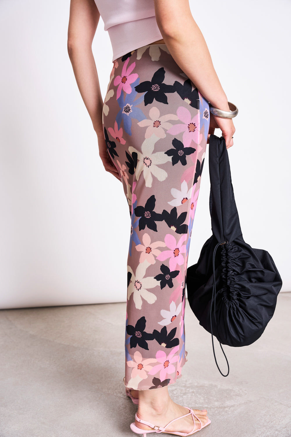 Mesh Maxi Skirt SMUK