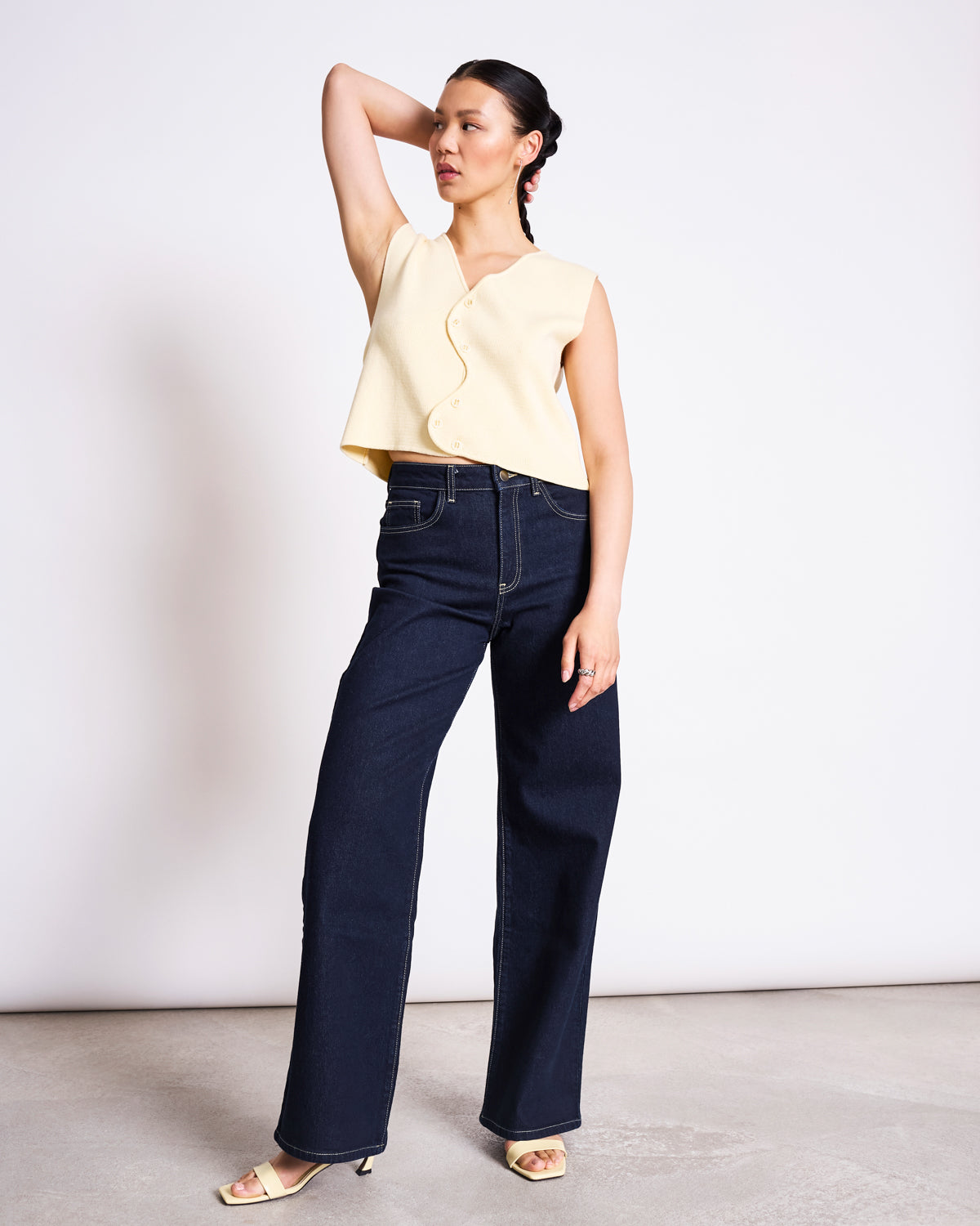 Wavy Knit Vest CORYL