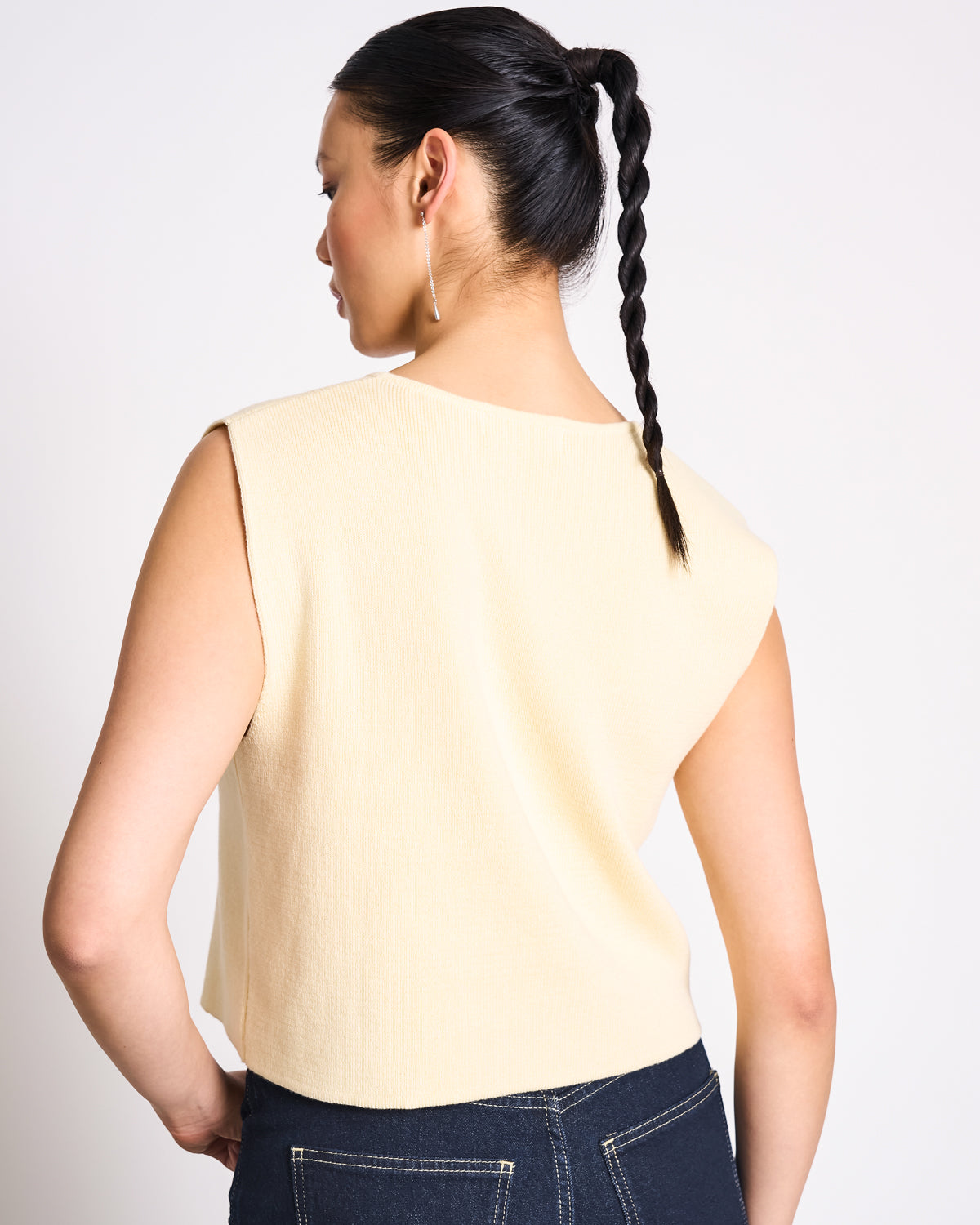 Wavy Knit Vest CORYL