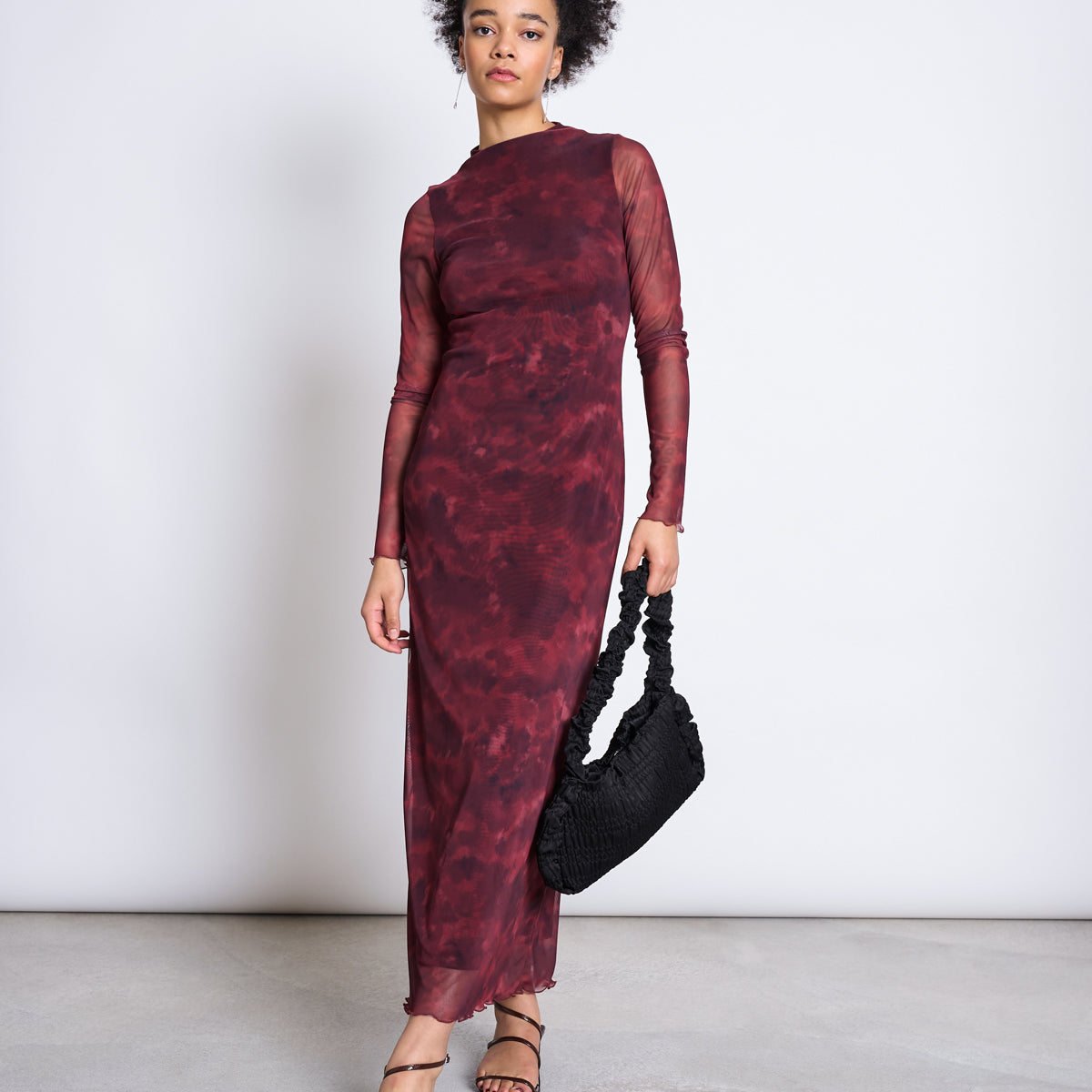 Mesh Longsleeve Dress ZALDI