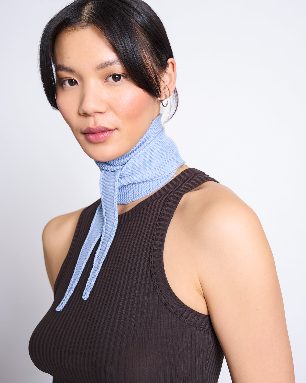 Cotton Knit Scarf LEAENA
