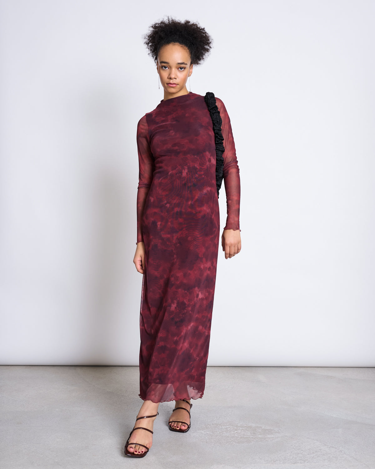 Mesh Longsleeve Dress ZALDI