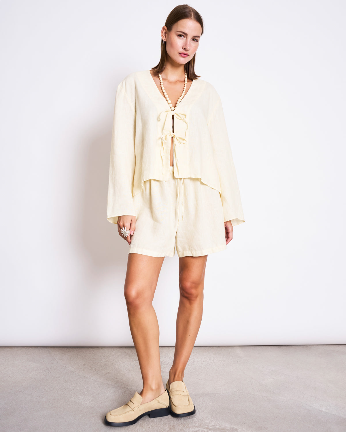 Linen Drawstring Shorts MARUM