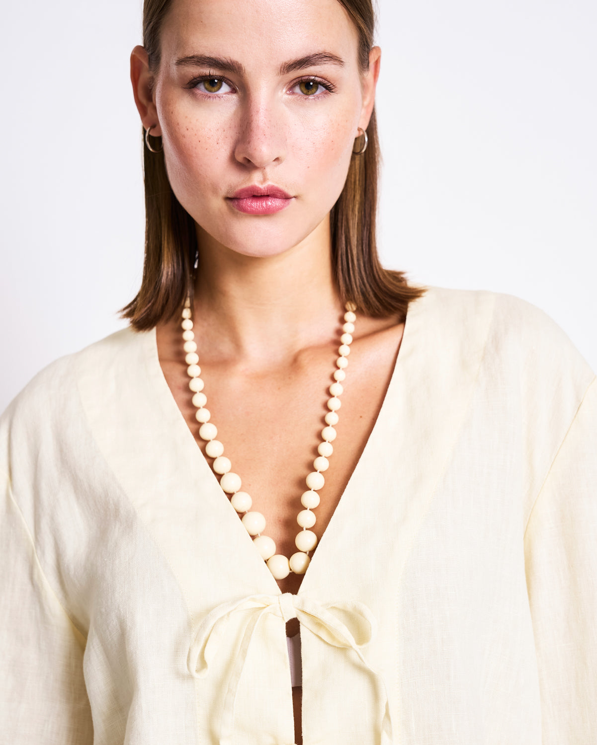 Linen Tie Blouse SKAGEN