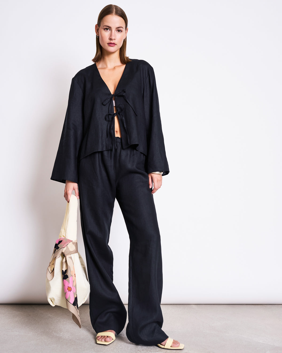 Linen Tie Blouse SKAGEN