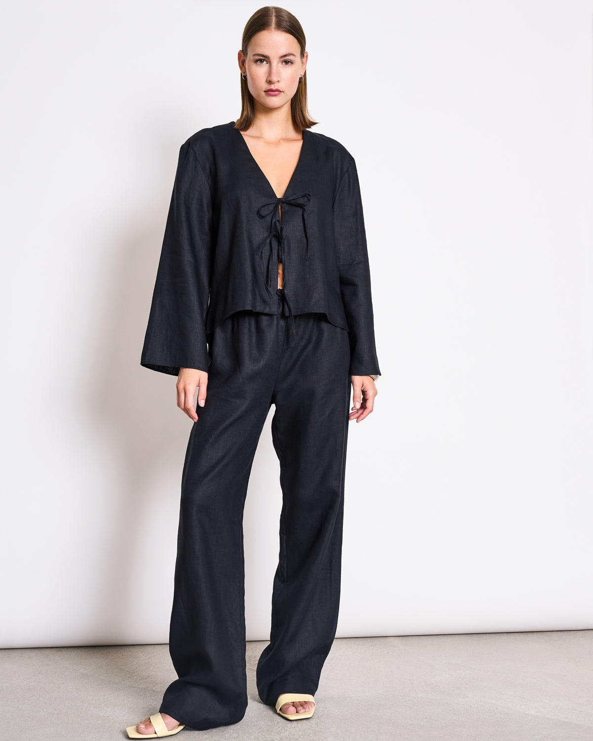 Linen Tie Blouse SKAGEN