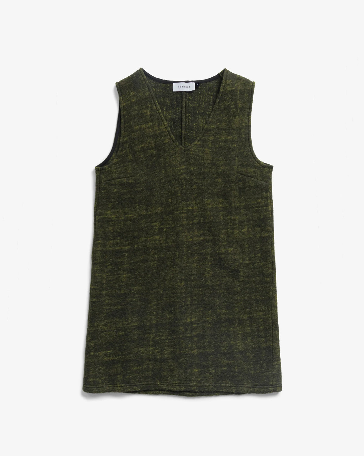 V-Neck Dress Wool-Blend