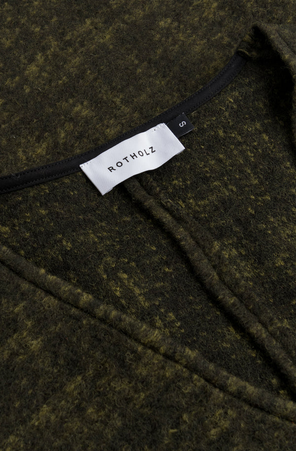 V-Neck Dress Wool-Blend