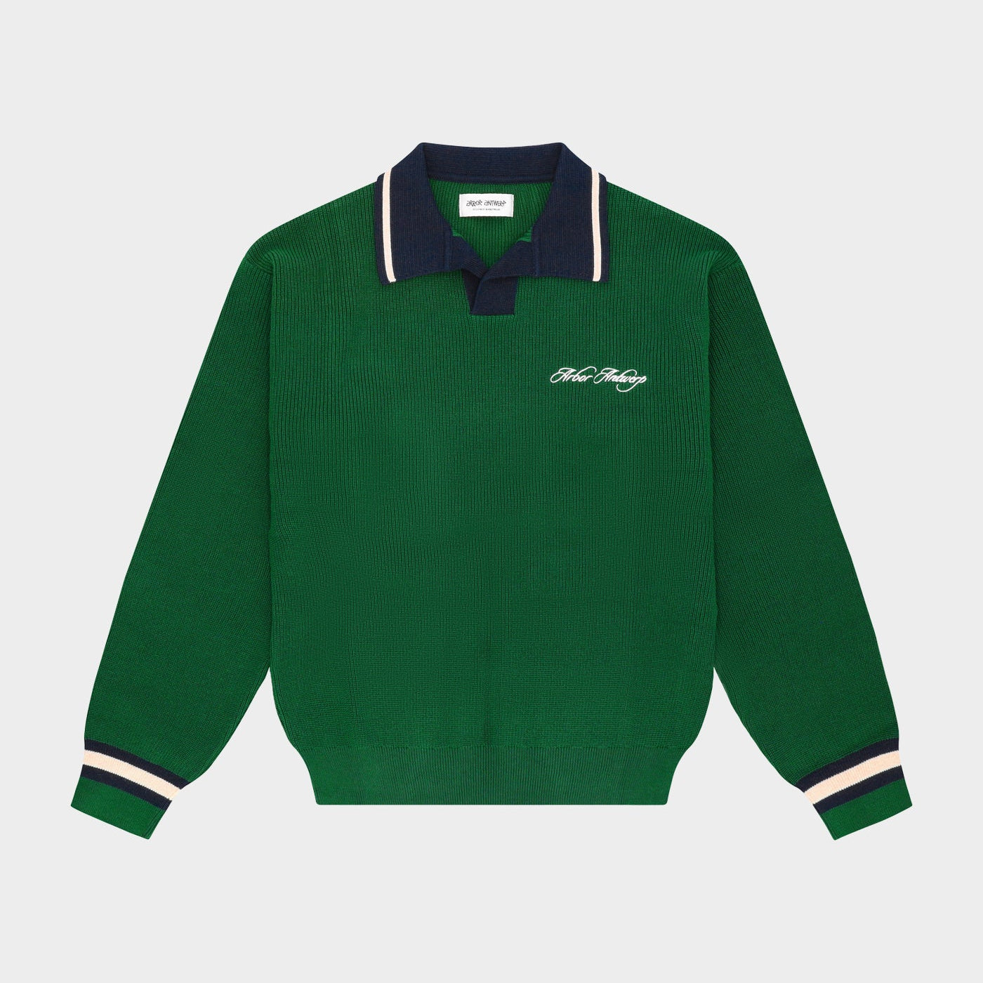 V-neck Polo Green