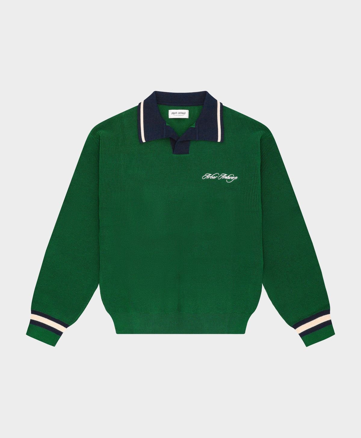 V-neck Polo Green