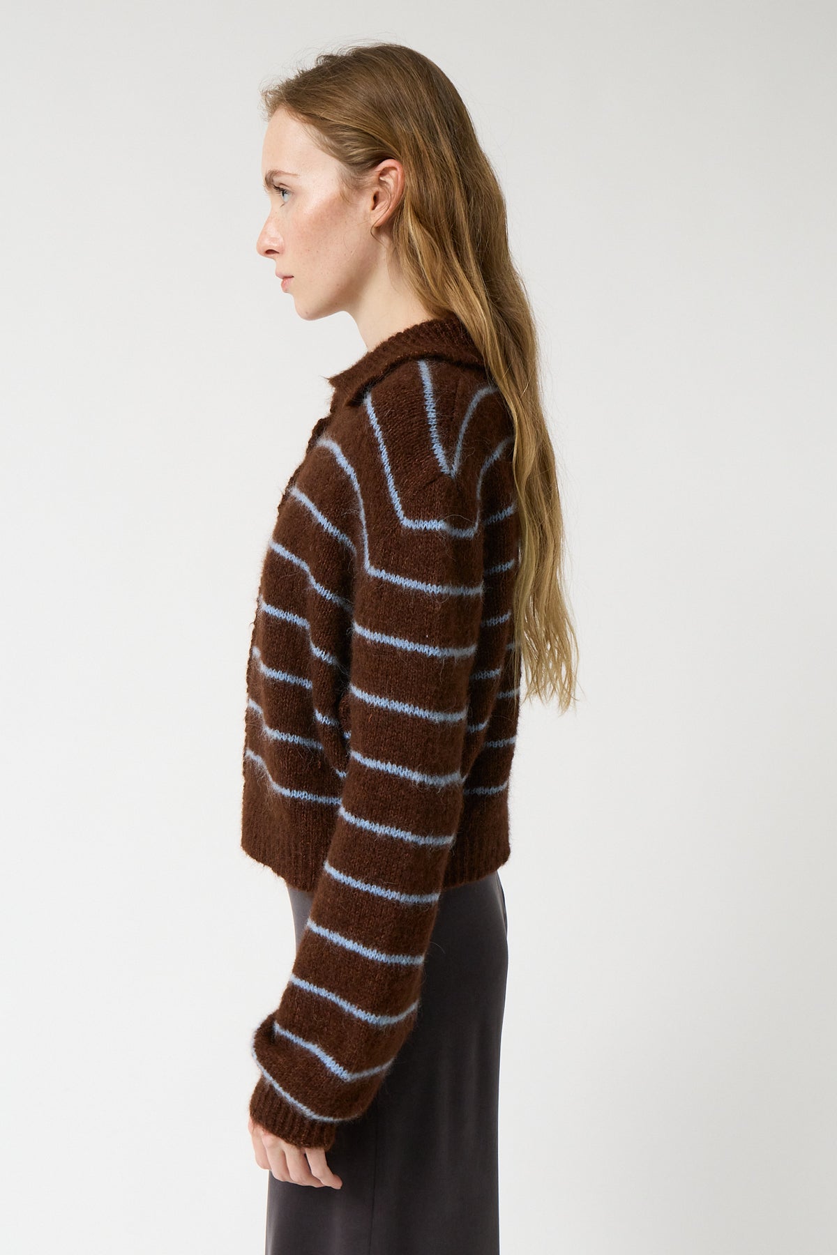 Praline Striped Cardigan