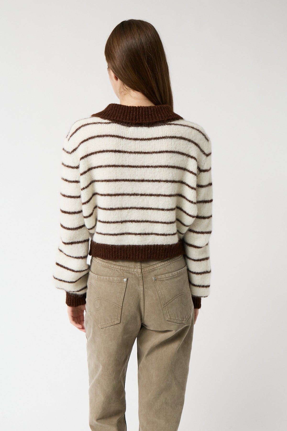 Praline Striped Cardigan