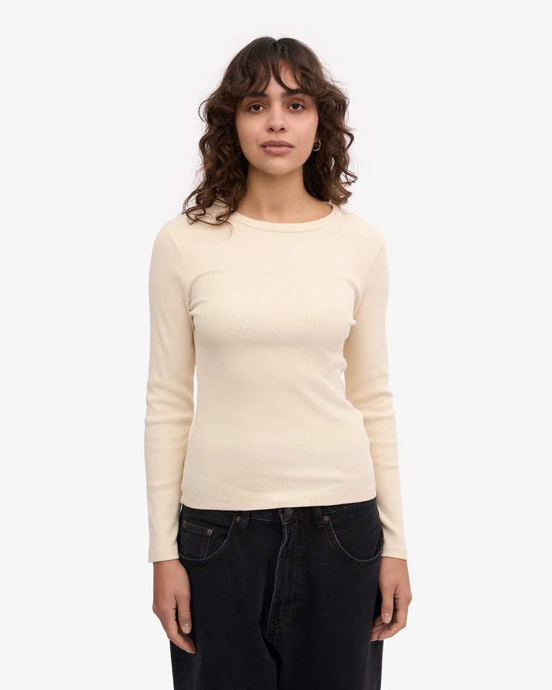 Women Organic Rib LS T-Shirt