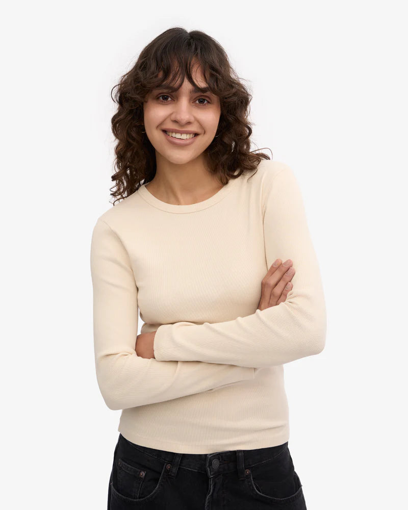 Women Organic Rib LS T-Shirt