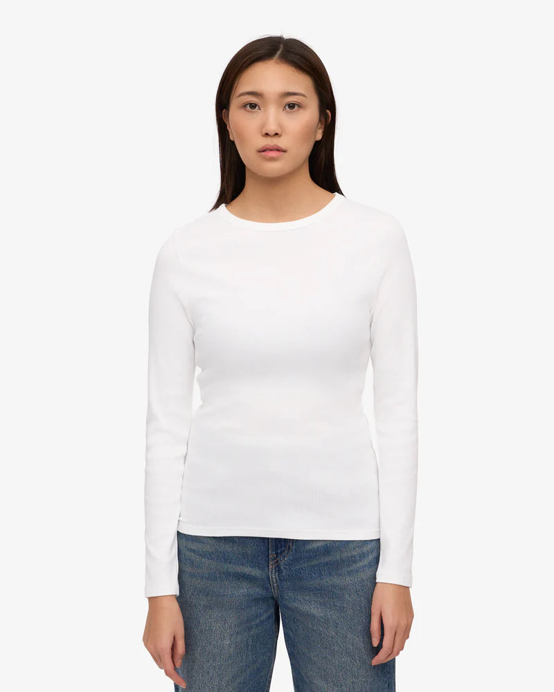 Women Organic Rib LS T-Shirt